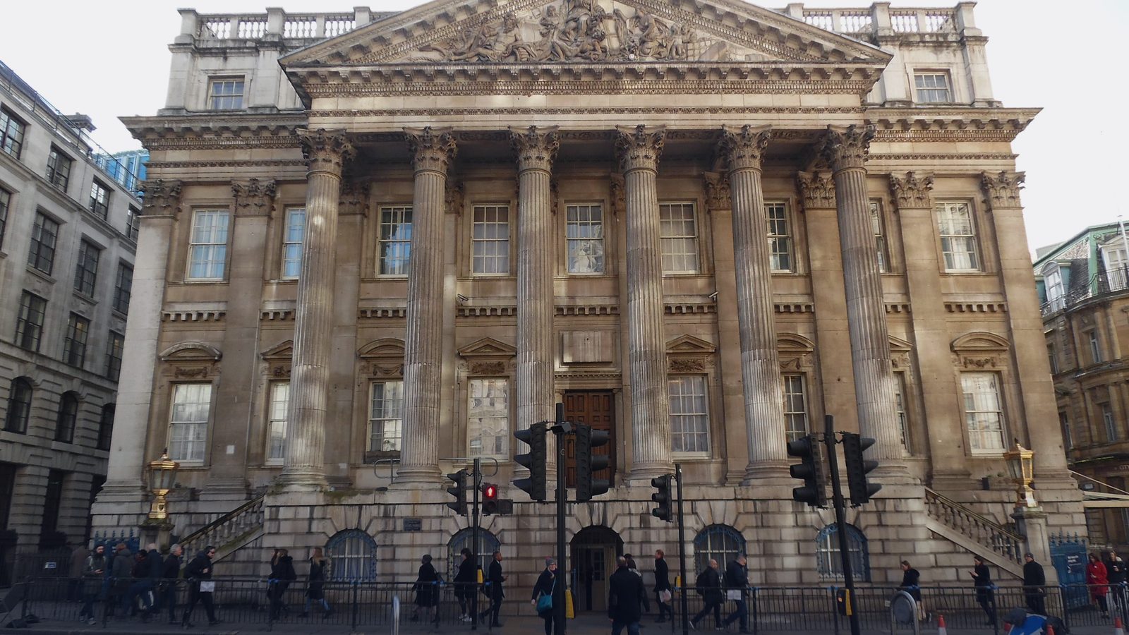 Mansion House, the Lord Mayor's residence in the City of London