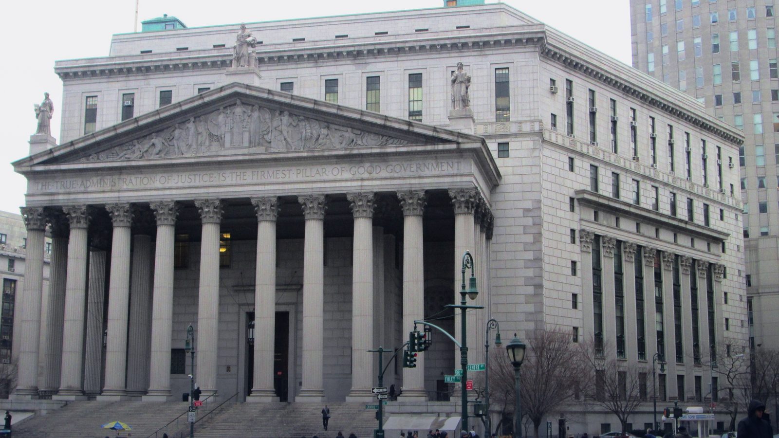 The New York State Supreme Court building at 60 Centre Street