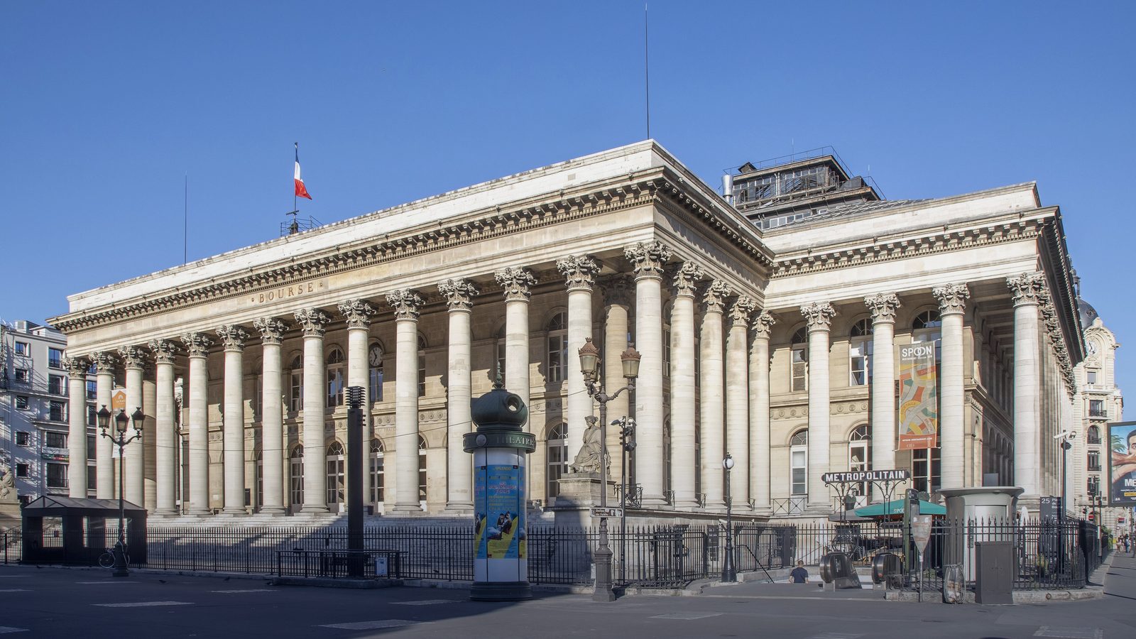 The Palais Brongniart, the former Paris stock exchange