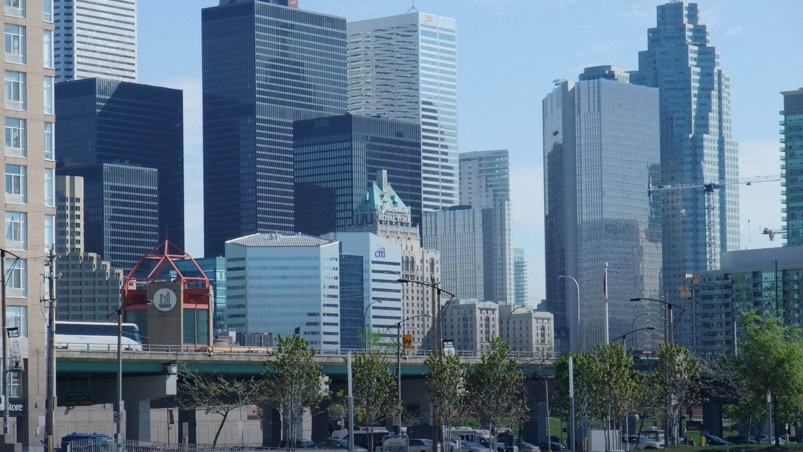 Towers of Toronto's financial district